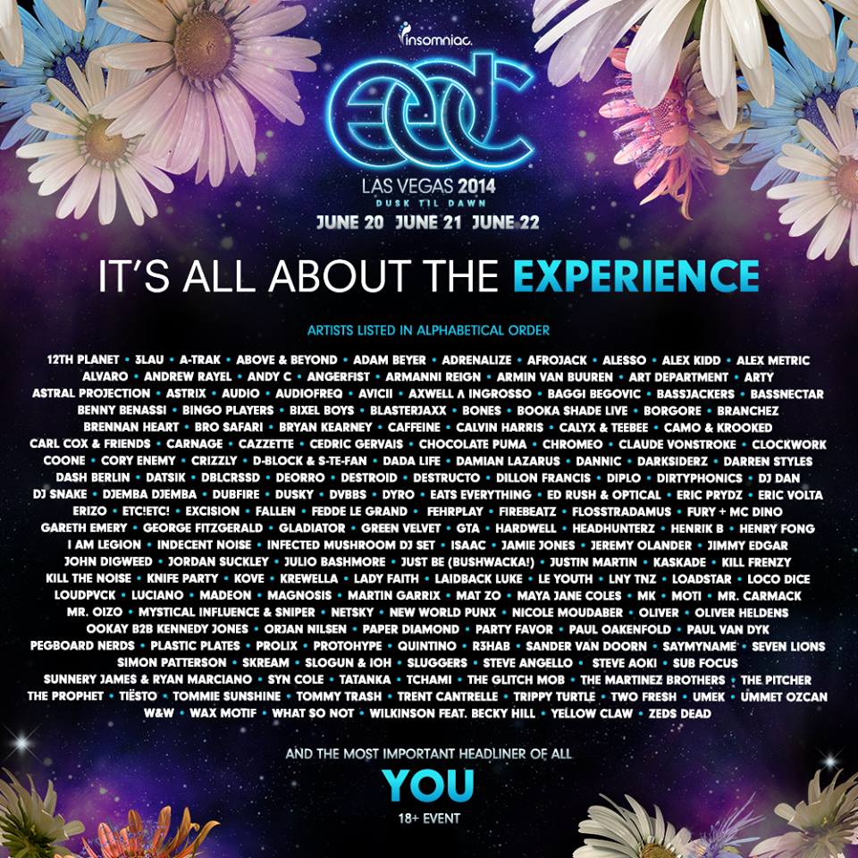 Electric Daisy Carnival Las Vegas Drops Massive 2014 Lineup | EDC Las Vegas 2014